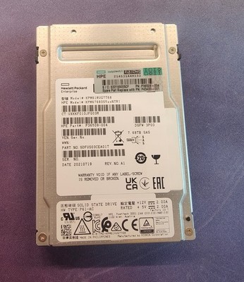 HPE 3PAR 8K 7.68TB 2.5'' SAS SSD (OEM Kioxia PM6-R, KPM61RUG7T68)