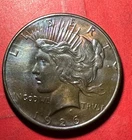 1926D US Peace SILVER Dollar! "Denver Mint" Choice AU Details! Old US Coin!