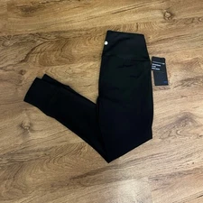 NWT 90 Degree by Reflex High Waisted/High Rise Black Leggings Size Small