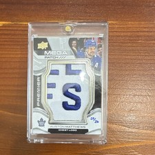 Upper Deck Premier Mega Patch Auston Matthews Chest Logo PMP-AM 2022-23