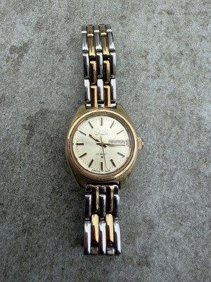 Seiko 2706-0029 Automatik Uhr selten Vintage rar beige Damen Frauen ladies gold