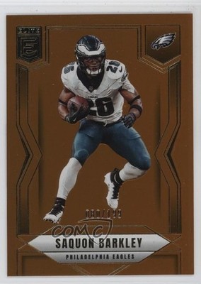 2025 Panini Donruss Elite Orange 80/199 Saquon Barkley #52 10w8