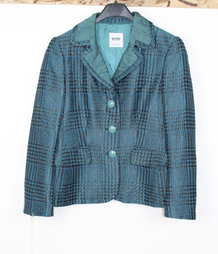 Moschino Cheap and Chic, Veste MOSCHINO CHEAP AND CHIC Taille 44 D'occasion Bleue Vintage Femme