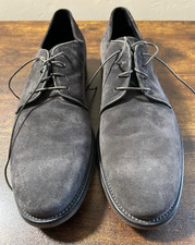 Vince Suede Oxfords Gray Size 12 M Made in Italy Very Nice