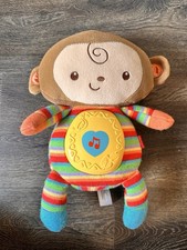 Fisher Price My Little SnugaMonkey Sleepytime Plush, Music Glow, WORKS soother