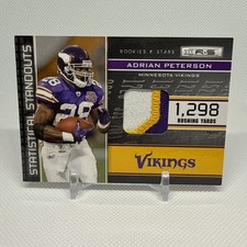 2011 Panini Rookies & Stars Adrian Peterson Statistical Standouts Jersey /50