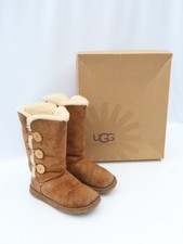 UGG Bailey Button Triplet Boots Shearling Sheepskin Chestnut UK 3.5 EU 36