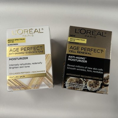 Bundle Of Loreal Age Perfect Cell Renewal Anti-Aging & Anti-Sagging Moisturizers