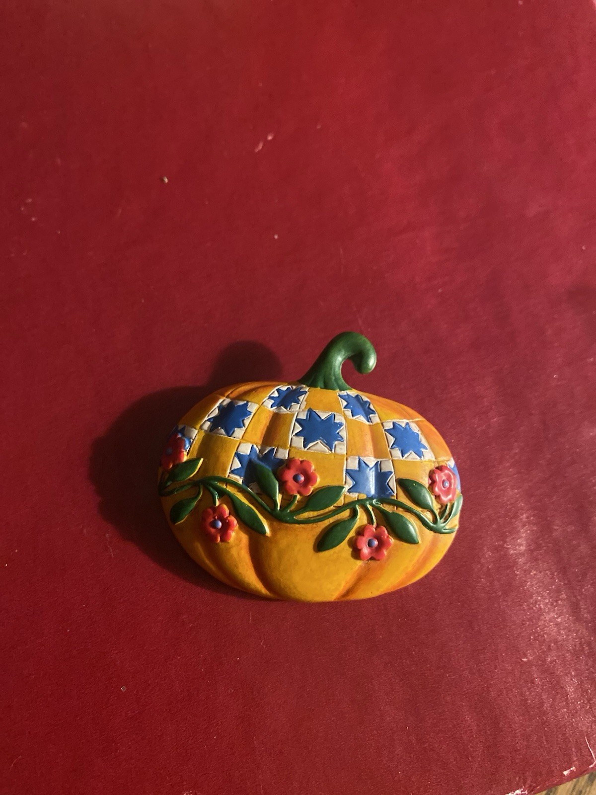 Pumpkin Brooch Patchwork Quilt Pattern Cottage co… - image 4