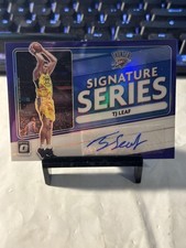 2020-21 Donruss Optic TJ Leaf Signature Series Purple Auto #SS-TJL Thunder