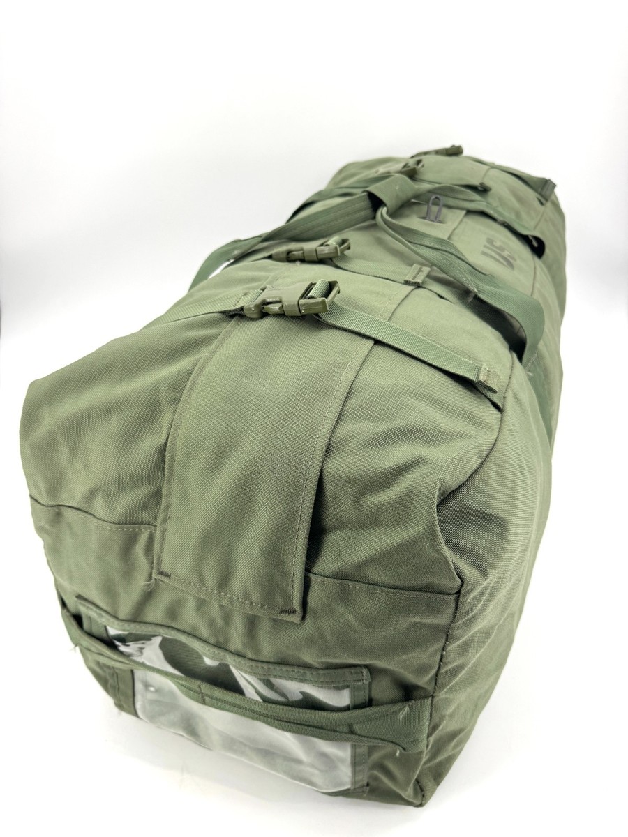 USGI Military Improved Duffel Bag Green Zipper Deployment Sea Bag