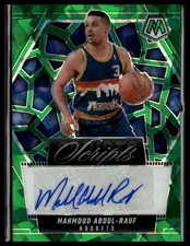 2024-25 Panini Mosaic #MS-MAR Mahmoud Abdul-Rauf Scripts Green Ice