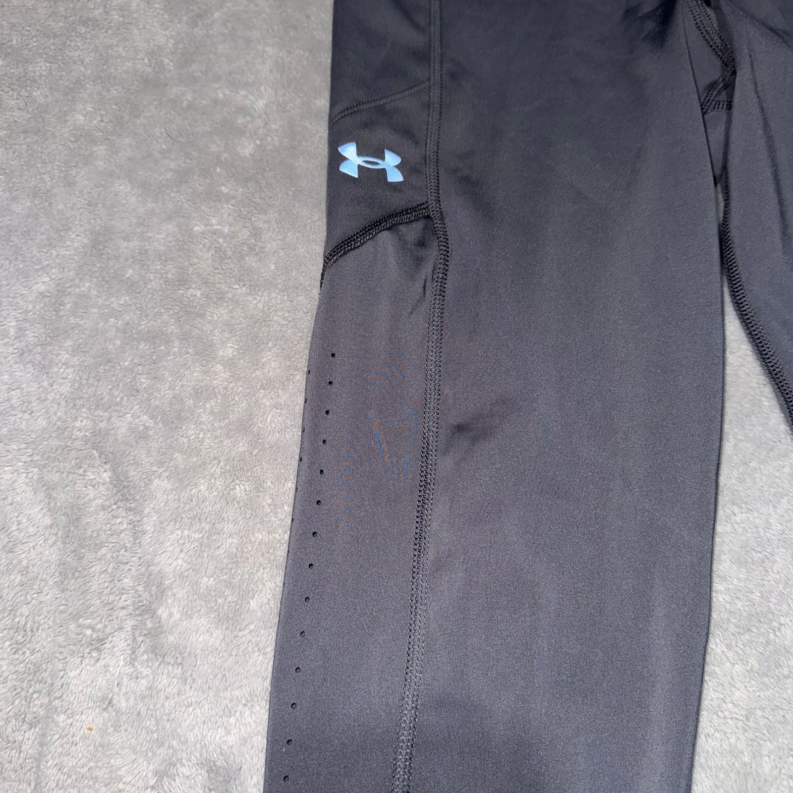 NWT Under Armour Women's UA Fly-Fast Ankle Tights High Rise Gray Size M thumbnail 3