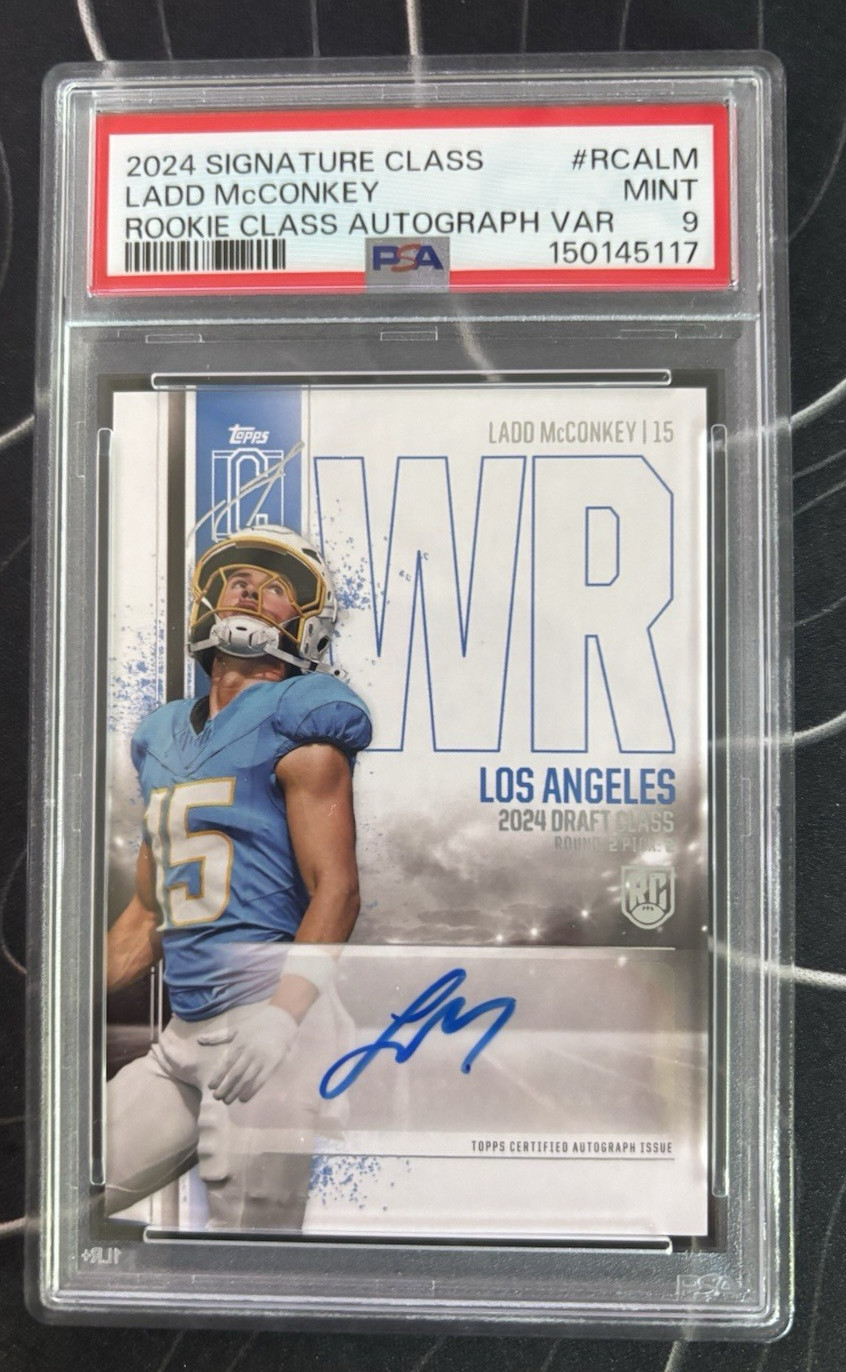 2024 Topps - LADD McCONKEY - Rookie Autograph - Signature Class - PSA 9 view 1