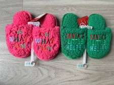 NEW 2 Kid's Christmas Slippers Size 9/10 NEW WITH TAGS