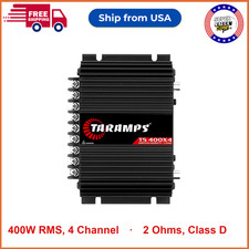 Taramps TS 400X4 Black 2 Ohms 400W RMS 4-Channel Car Audio Amplifier High-Level