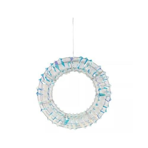 30cm Christmas Wreath Decoration with LED Light Door Wall Hanging Festive