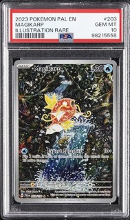 2023 POKEMON PAL EN PALDEA EVOLVED ILLUSTRATION RARE #203 MAGIKARP PSA 10