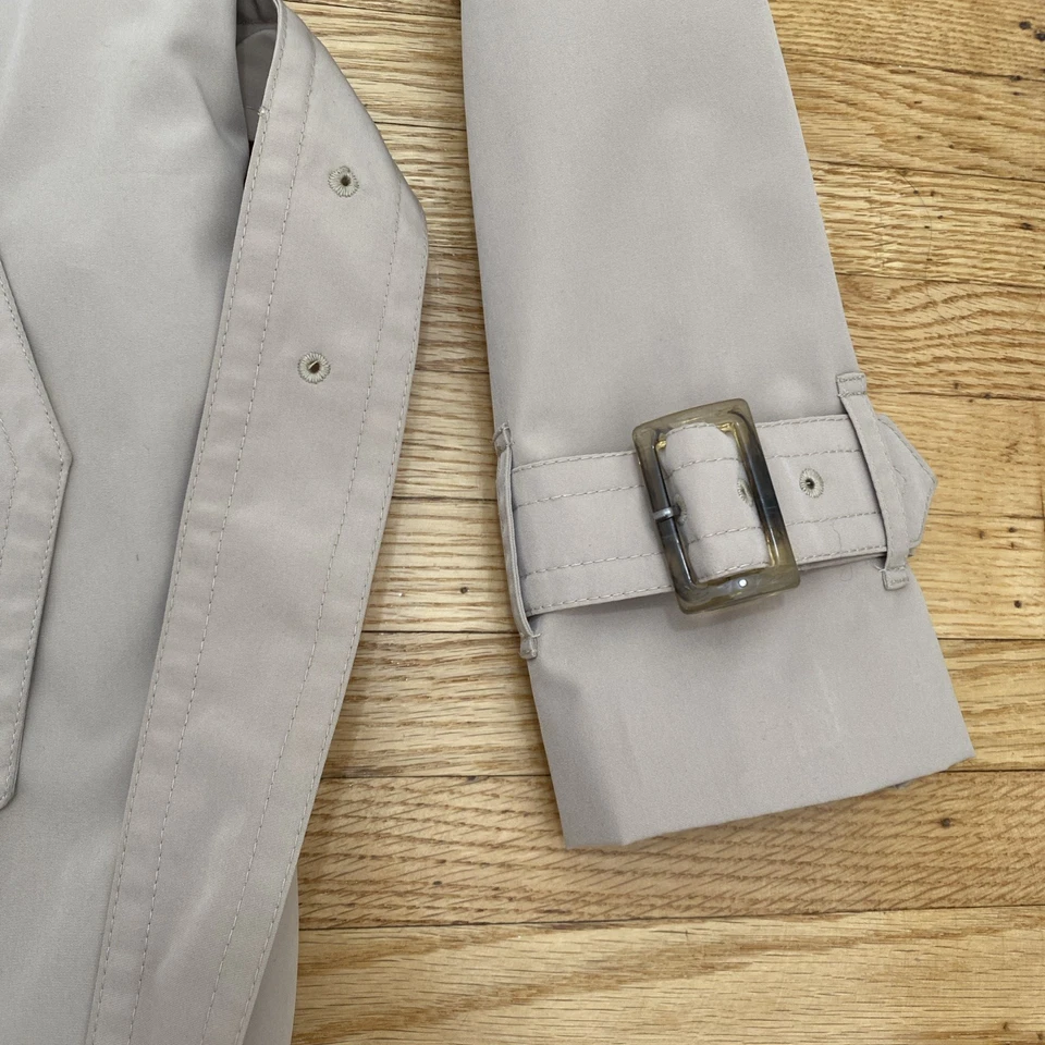 LONDON FOG Double Breasted Knee Length Trench Sz PS Pre-owned - Image 2 of 4