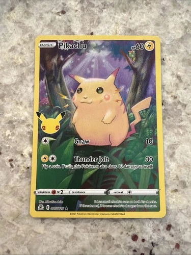 2021 Pokemon Pikachu 005/025 Celebrations Full Art Base Set