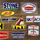 HardHat SticKers Vermeer JLG SKYJACK Bethlehem Steel TNT DeepSouth Maxim Crane — photo 3