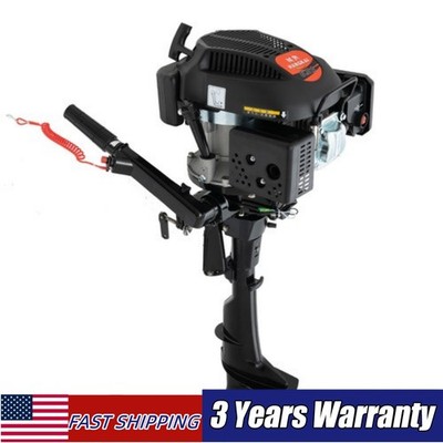 6 HP 4 Stroke Heavy Duty Outboard Motor Marine Boat Engine  Air Cooling 2500RPM