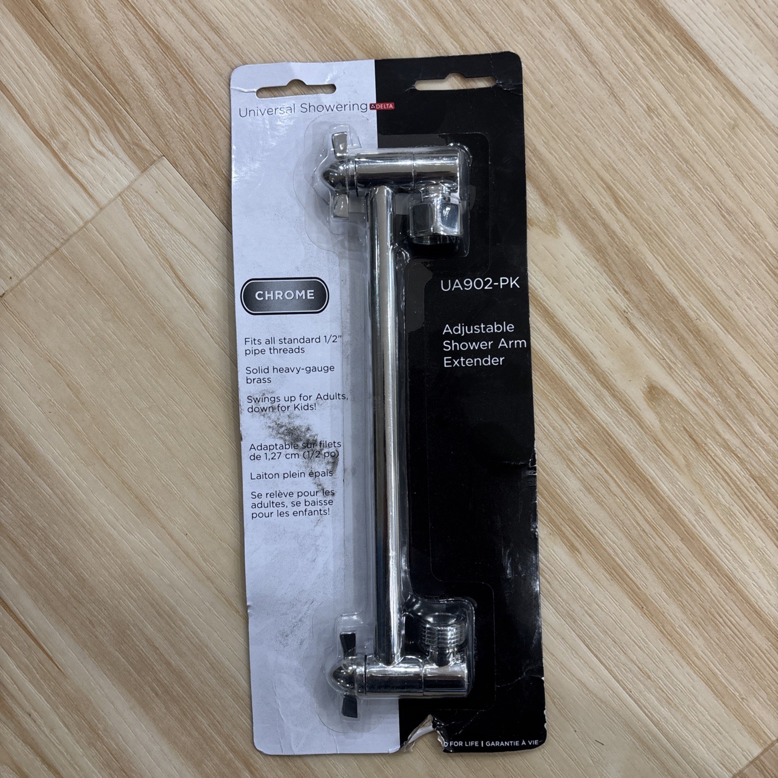 Delta Faucet UA902-PK 10-inch Adjustable Shower Arm Extender