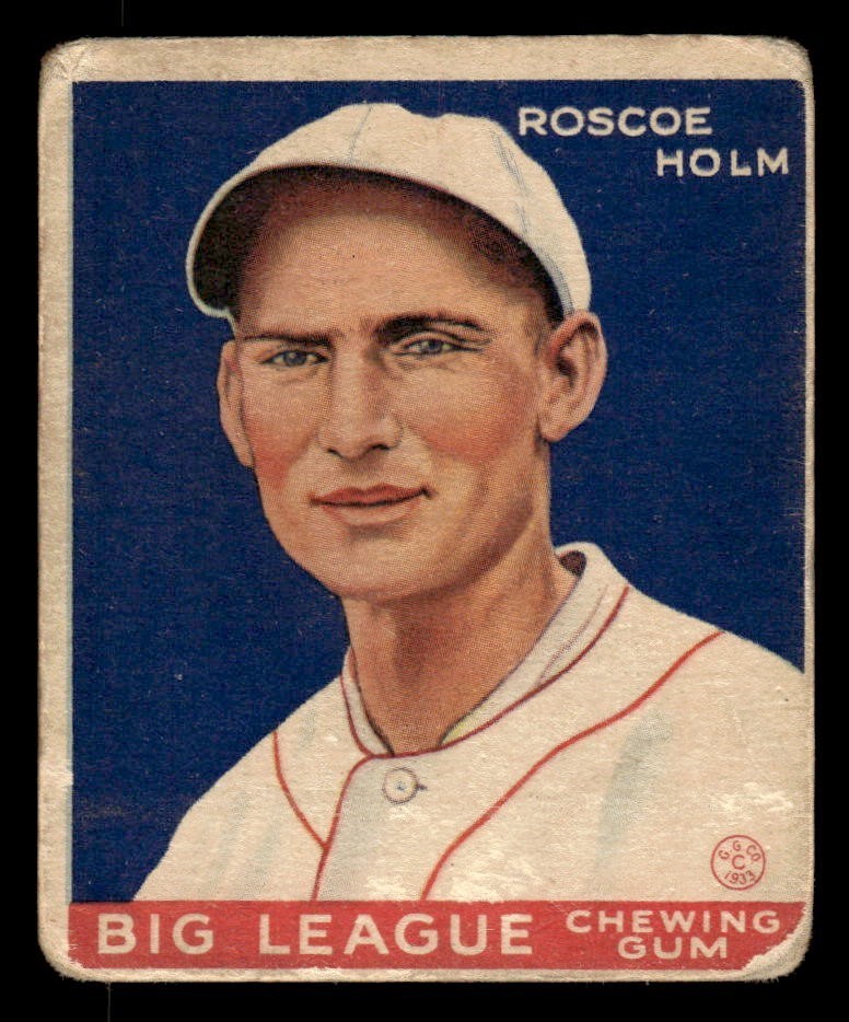 1933 Goudey Baseball #173 Roscoe Holm GD *g1