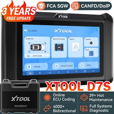 XTOOL D7S Full System Diagnostic Tool ECU Coding Bidirectional Key Programmer
