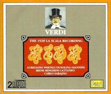 Verdi Aida The 1928 La Scala Recording Carlo Sabajno Pertile Giannini Pearl 2 CD