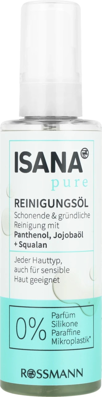 Isana Pure Make Up Remover Oil Panthenol Jojoba & Squalane Vegan 100ml