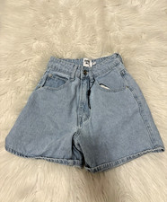 Princess Polly High Waisted Light Wash Boho Festival Denim Shorts