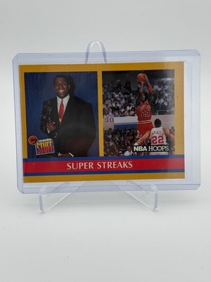 1990 Hoops Basketball - Michael Jordan / Magic Johnson / Super Streaks #385