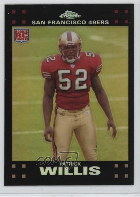 2007 Topps Chrome Refractor Patrick Willis #TC240 HOF qf4