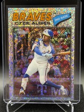 Ozzie Albies 2026 Topps Heritage Chrome Silver Sparkle #264 - Braves