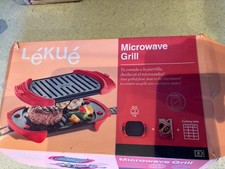 Lékué Microwave Grill - Red/Black - Boxed & Instructions