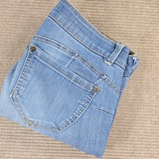 Democracy Womens 8 Blue Absolution Slim Leg Denim Jeans