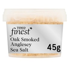Tesco Finest Oak Smoked Anglesey Sea Salt 45g X 2