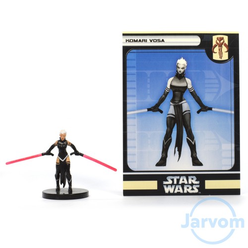 Star Wars Miniatures Bounty Hunters 39/60 Komari Vosa w/ Card COMBO Ship
