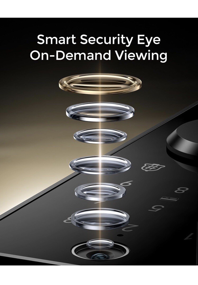 ARPHA Smart Video Door Lock 6-in-1 Keyless Entry Wi-Fi Deadbolt Handle Doorbell