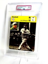 1977-79 Sportscasters #02-08 Joe DiMaggio Italy PSA 8 NM/MT HOF Yankees Legend💎