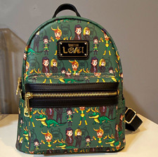 Marvel Loki Mini Backpack Green/Black All-Ove...