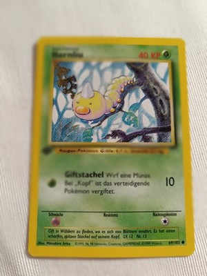 Pokémon Base Set 1st Edition Hornliu 69/102 Ger