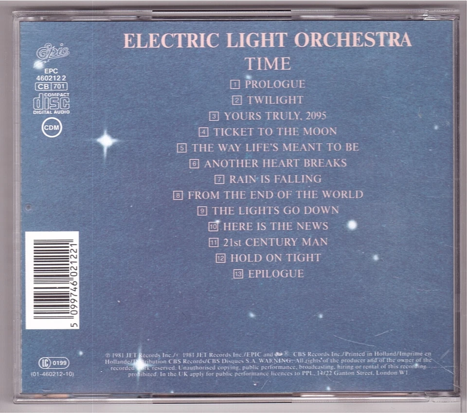 Electric Light Orchestra - Time (CD 1981/1991) ELO - Bild 2 von 3