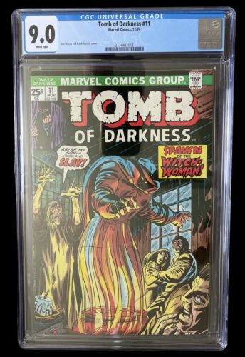 Tomb Of Darkness #11 CGC 9.0 1974 W/PGS Ghouls Horror Marvel Comics Ron Wilson - Picture 1 of 6
