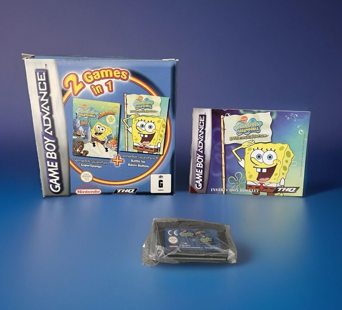 Jeu Bob L'Éponge (Bob Esponja) Pour Game Boy Advance - Version Espagnole - Bon état