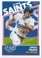 2023 St Paul Saints Anthony Prato RC Rookie Card Minnesota Twins Minor League