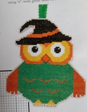 Cross Stitch "WITCHY OWL" pattern Halloween, bird