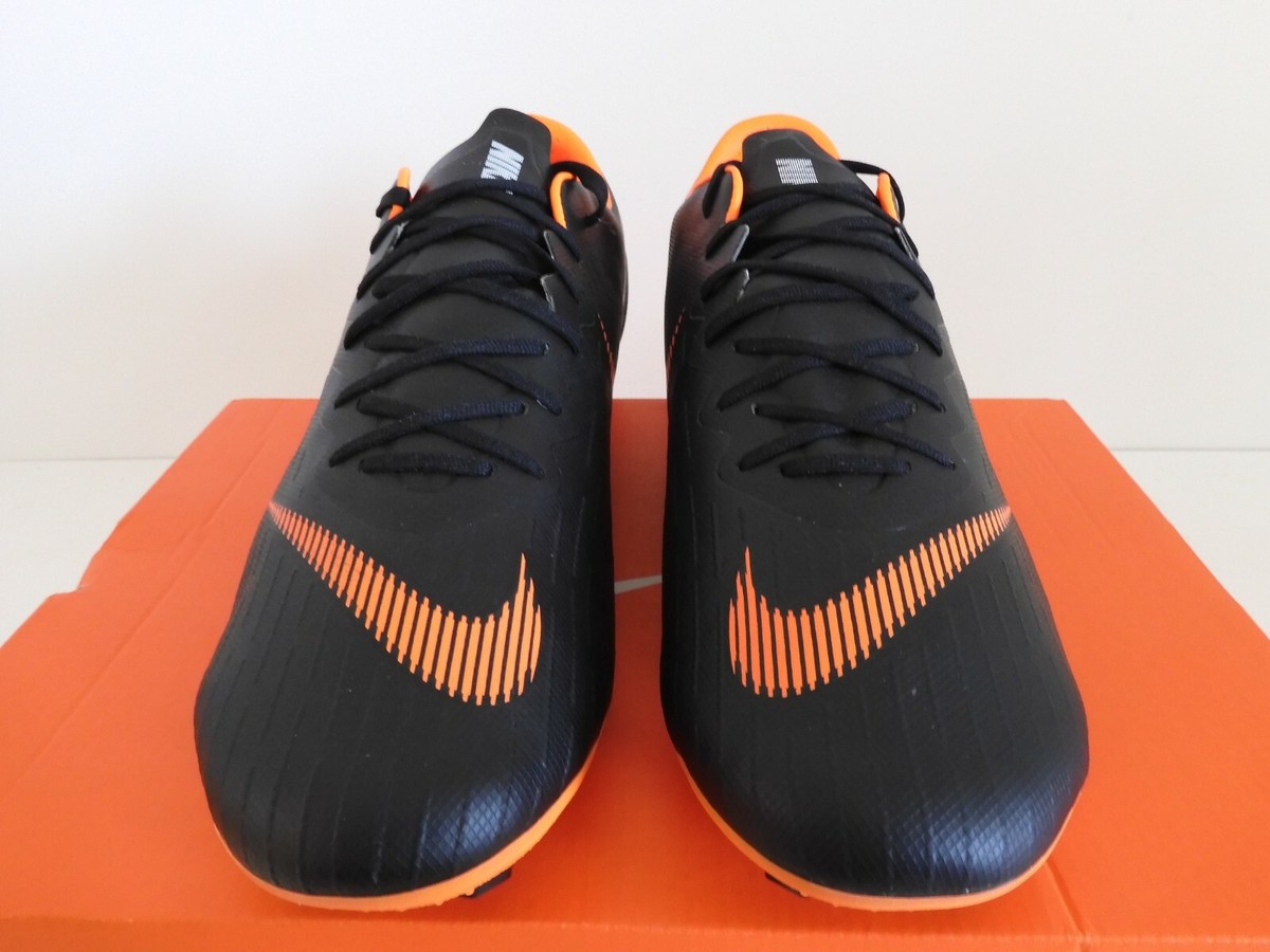 Nike Mercurial Vapor 12 Pro Fg Black-Total Orange-White Sz  display picture 2