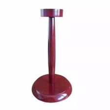 Wood Stand for Helmet - Medieval Armor Foldable Wooden Stand for Display Maroon